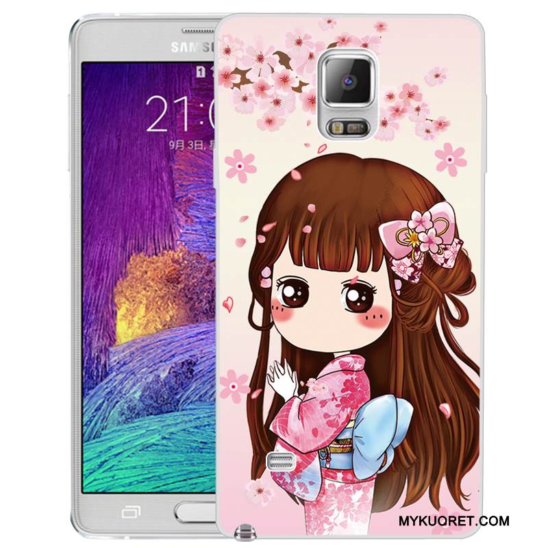 Kuori Samsung Galaxy Note 4 Silikoni Puhelimen Kuoret, Kotelo Samsung Galaxy Note 4 Maalaus