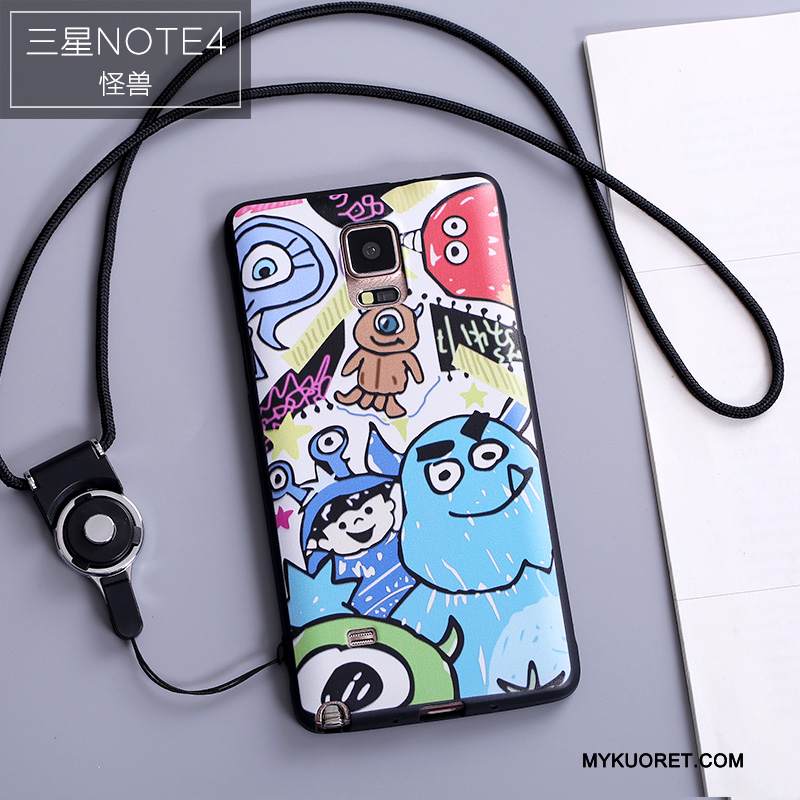 Kuori Samsung Galaxy Note 4 Suojaus Persoonallisuus Murtumaton, Kotelo Samsung Galaxy Note 4 Monivärinen Puhelimen Kuoret Ripustettavat Koristeet