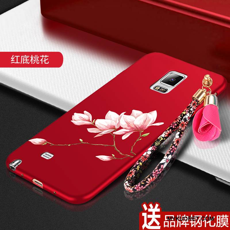 Kuori Samsung Galaxy Note 4 Suojaus Puhelimen Kuoret Punainen, Kotelo Samsung Galaxy Note 4 Laukut Murtumaton Pesty Suede