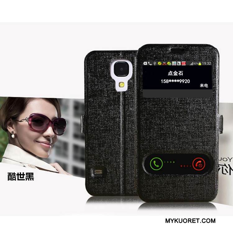 Kuori Samsung Galaxy Note 4 Suojaus Puhelimen Kuoret Violetti, Kotelo Samsung Galaxy Note 4 Nahka Avaa Ikkuna