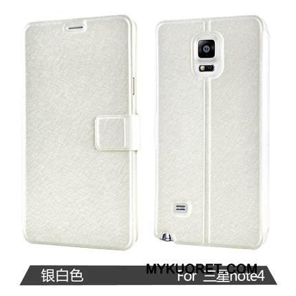 Kuori Samsung Galaxy Note 4 Suojaus Puhelimen Kuoret Violetti, Kotelo Samsung Galaxy Note 4 Nahka Avaa Ikkuna