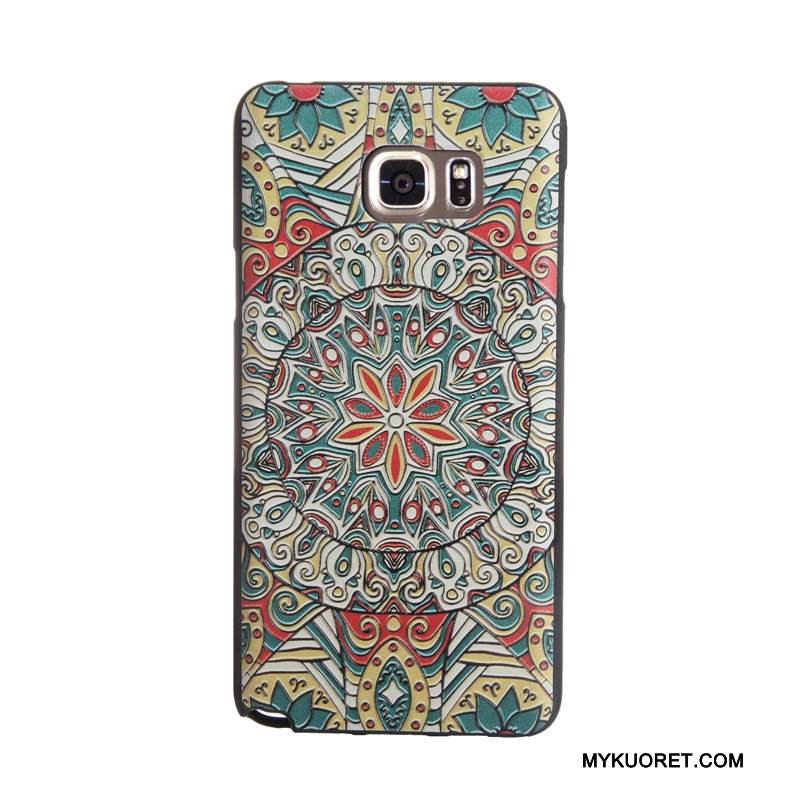 Kuori Samsung Galaxy Note 5 Kohokuviointi Karkaisu Sininen, Kotelo Samsung Galaxy Note 5 Pehmeä Neste Puhelimen Kuoret Kalvo