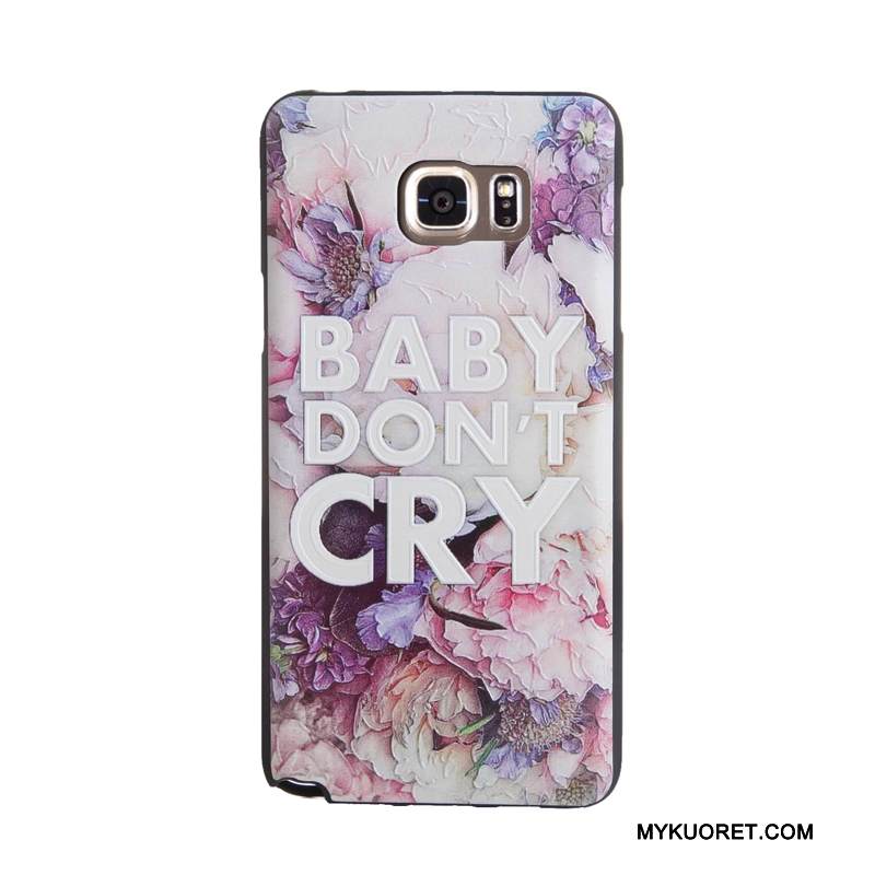 Kuori Samsung Galaxy Note 5 Kohokuviointi Karkaisu Sininen, Kotelo Samsung Galaxy Note 5 Pehmeä Neste Puhelimen Kuoret Kalvo