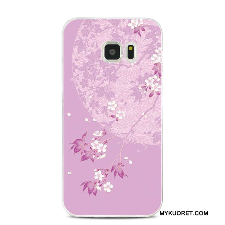 Kuori Samsung Galaxy Note 5 Kohokuviointi Tummansininen Puhelimen Kuoret, Kotelo Samsung Galaxy Note 5 Pehmeä Neste