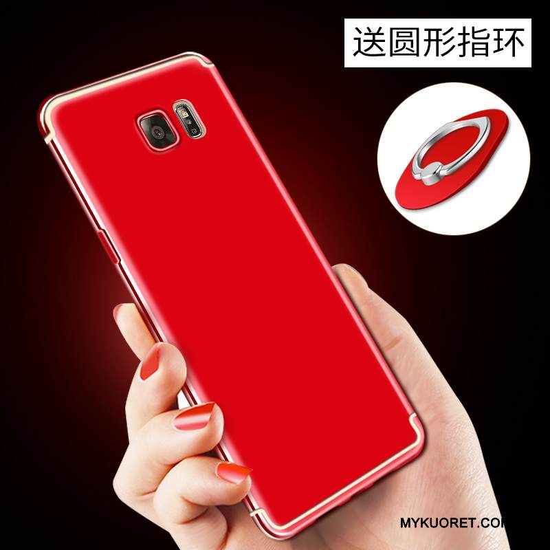 Kuori Samsung Galaxy Note 5 Laukut Puhelimen Kuoret Takakansi, Kotelo Samsung Galaxy Note 5 Silikoni Pesty Suede Sininen