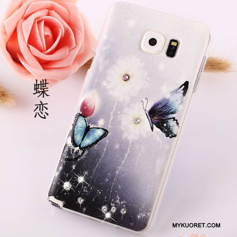 Kuori Samsung Galaxy Note 5 Maalaus Pesty Suede Sininen, Kotelo Samsung Galaxy Note 5 Suojaus Ohut Puhelimen Kuoret