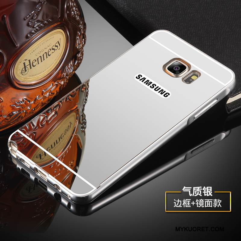 Kuori Samsung Galaxy Note 5 Metalli Kehys Puhelimen Kuoret, Kotelo Samsung Galaxy Note 5 Suojaus Murtumaton Kulta
