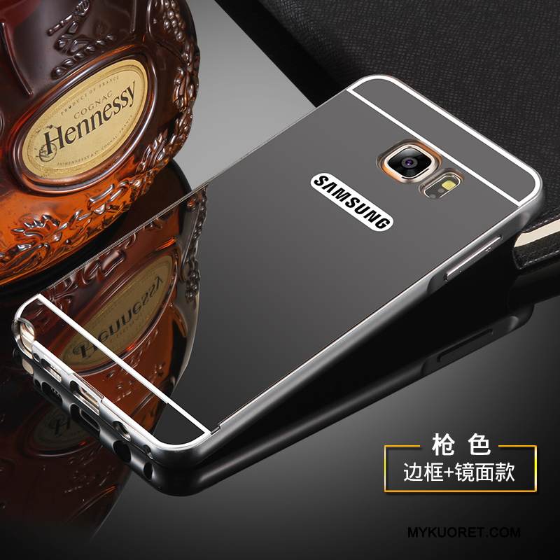 Kuori Samsung Galaxy Note 5 Metalli Murtumaton Peili, Kotelo Samsung Galaxy Note 5 Suojaus Kehys Kulta
