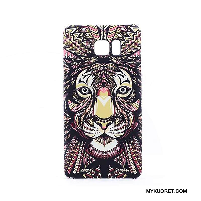 Kuori Samsung Galaxy Note 5 Monivärinen Eläin Puhelimen Kuoret, Kotelo Samsung Galaxy Note 5 Kohokuviointi Kova Pesty Suede