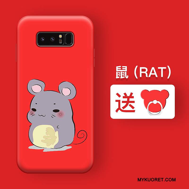 Kuori Samsung Galaxy Note 5 Pehmeä Neste Punainen Puhelimen Kuoret, Kotelo Samsung Galaxy Note 5 Silikoni Persoonallisuus Trendi