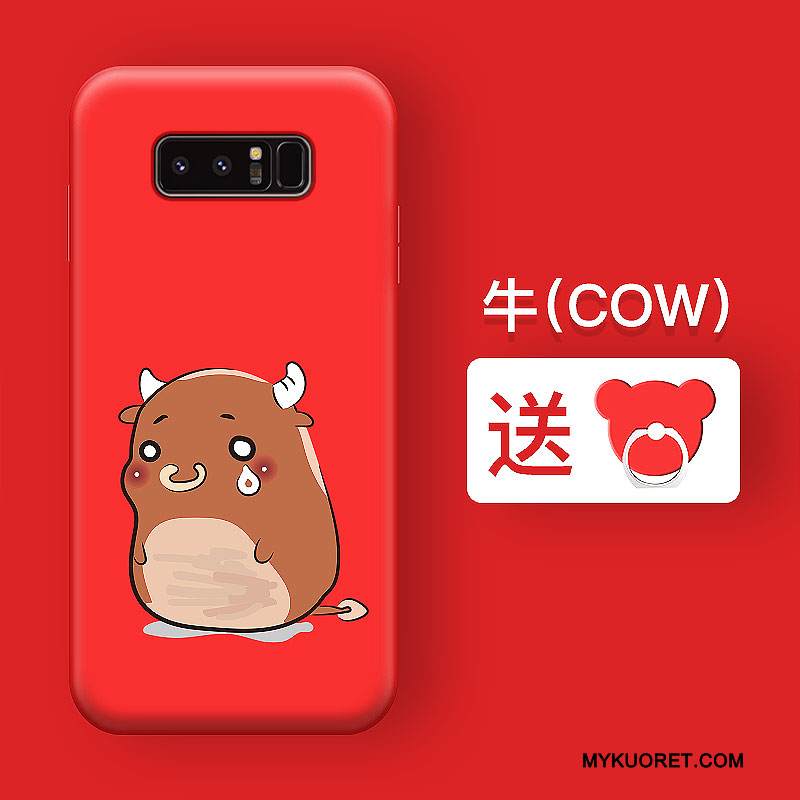 Kuori Samsung Galaxy Note 5 Pehmeä Neste Punainen Puhelimen Kuoret, Kotelo Samsung Galaxy Note 5 Silikoni Persoonallisuus Trendi