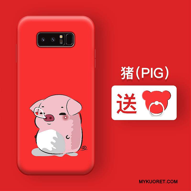 Kuori Samsung Galaxy Note 5 Pehmeä Neste Punainen Puhelimen Kuoret, Kotelo Samsung Galaxy Note 5 Silikoni Persoonallisuus Trendi