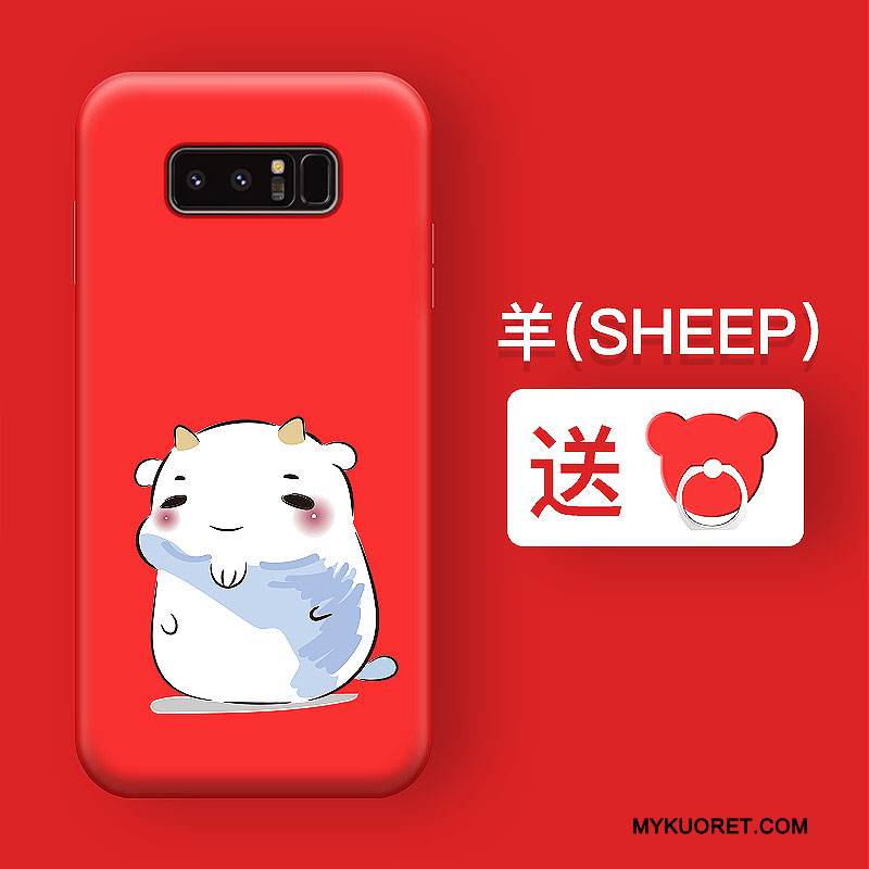 Kuori Samsung Galaxy Note 5 Pehmeä Neste Punainen Puhelimen Kuoret, Kotelo Samsung Galaxy Note 5 Silikoni Persoonallisuus Trendi