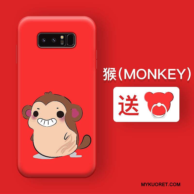 Kuori Samsung Galaxy Note 5 Pehmeä Neste Punainen Puhelimen Kuoret, Kotelo Samsung Galaxy Note 5 Silikoni Persoonallisuus Trendi