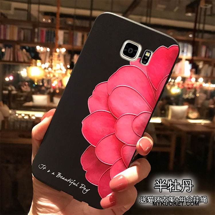 Kuori Samsung Galaxy Note 5 Silikoni Ripustettavat Koristeet Persoonallisuus, Kotelo Samsung Galaxy Note 5 Musta Trendi