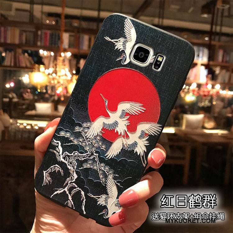 Kuori Samsung Galaxy Note 5 Silikoni Sininen Tuuli, Kotelo Samsung Galaxy Note 5 Ripustettavat Koristeet Puhelimen Kuoret