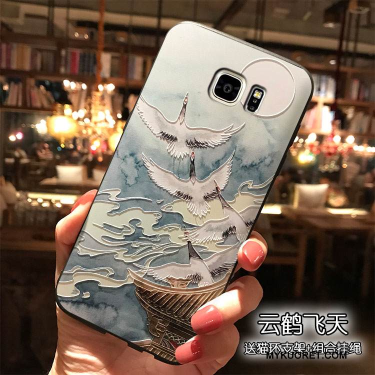 Kuori Samsung Galaxy Note 5 Silikoni Sininen Tuuli, Kotelo Samsung Galaxy Note 5 Ripustettavat Koristeet Puhelimen Kuoret