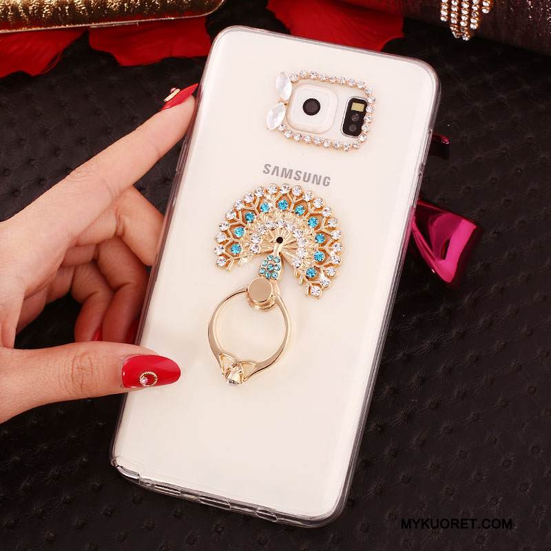 Kuori Samsung Galaxy Note 5 Strassi Valkoinen, Kotelo Samsung Galaxy Note 5 Silikoni