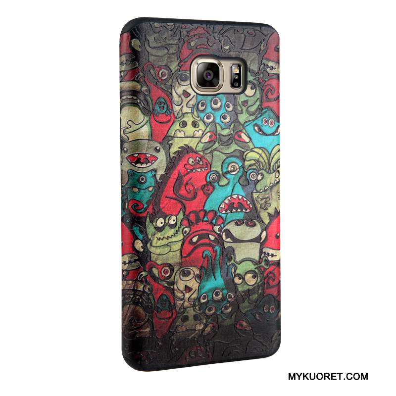 Kuori Samsung Galaxy Note 5 Suojaus Puhelimen Kuoret Trendi, Kotelo Samsung Galaxy Note 5 Sarjakuva Musta