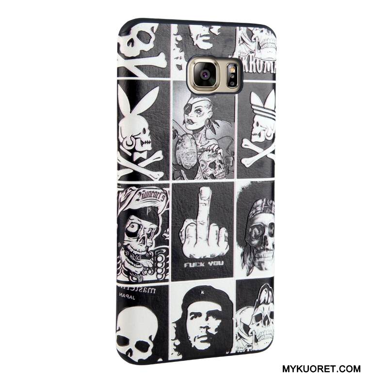 Kuori Samsung Galaxy Note 5 Suojaus Puhelimen Kuoret Trendi, Kotelo Samsung Galaxy Note 5 Sarjakuva Musta