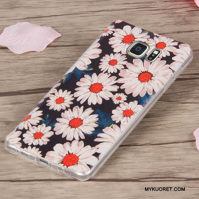 Kuori Samsung Galaxy Note 5 Suojaus Ultra Murtumaton, Kotelo Samsung Galaxy Note 5 Kohokuviointi Uusi Ohut