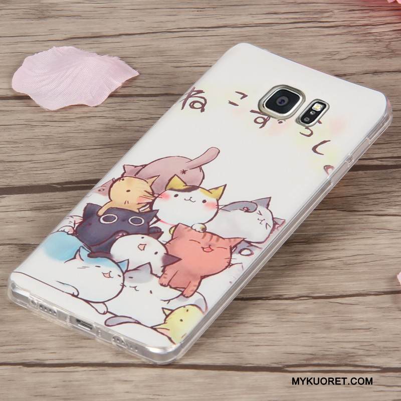 Kuori Samsung Galaxy Note 5 Suojaus Ultra Murtumaton, Kotelo Samsung Galaxy Note 5 Kohokuviointi Uusi Ohut