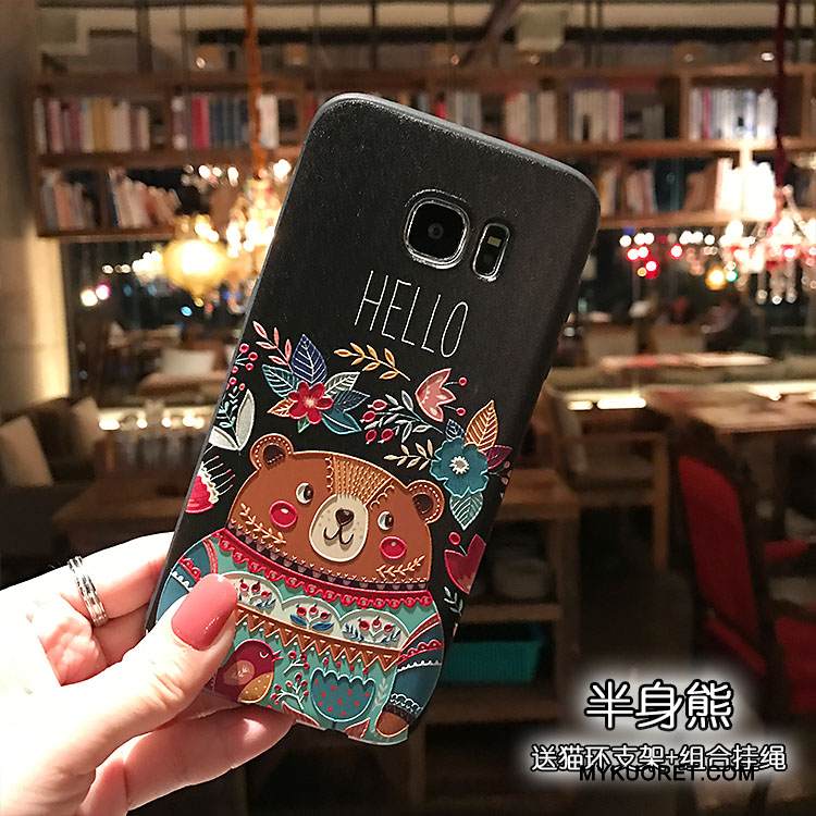 Kuori Samsung Galaxy Note 5 Tuki Bear Musta, Kotelo Samsung Galaxy Note 5 Pehmeä Neste Puhelimen Kuoret Harmaa