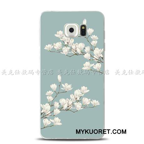 Kuori Samsung Galaxy Note 5 Tuki Rengas Kustannukset, Kotelo Samsung Galaxy Note 5 Kohokuviointi Puhelimen Kuoret Sininen