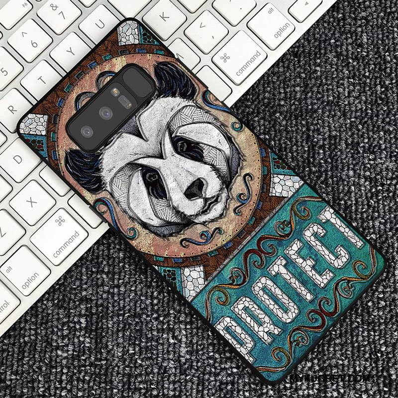 Kuori Samsung Galaxy Note 8 Kohokuviointi Tummansininen Persoonallisuus, Kotelo Samsung Galaxy Note 8 Suojaus Muokata Ulotteinen