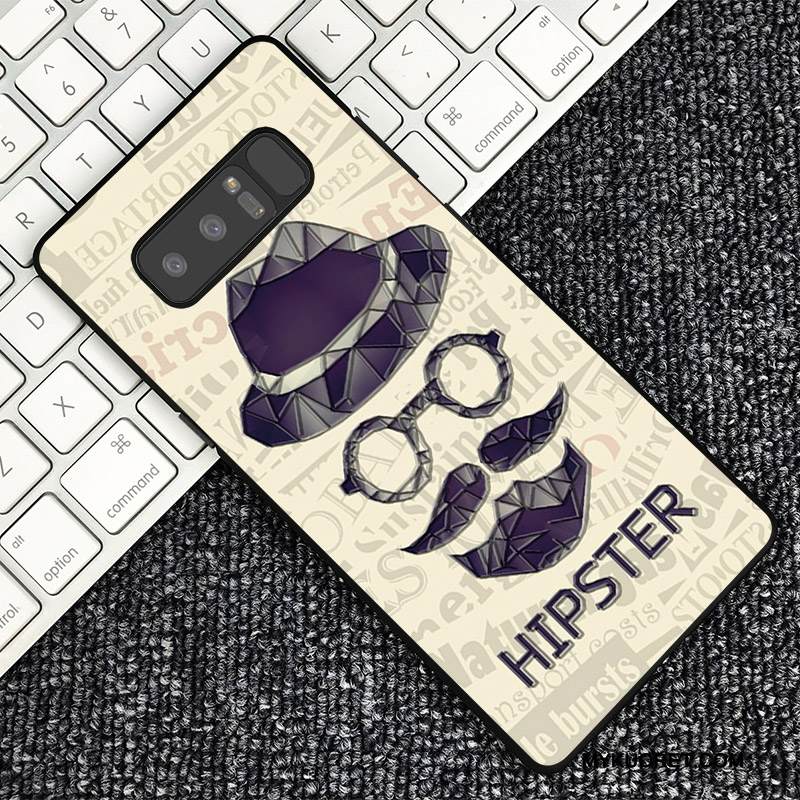 Kuori Samsung Galaxy Note 8 Kohokuviointi Tummansininen Persoonallisuus, Kotelo Samsung Galaxy Note 8 Suojaus Muokata Ulotteinen