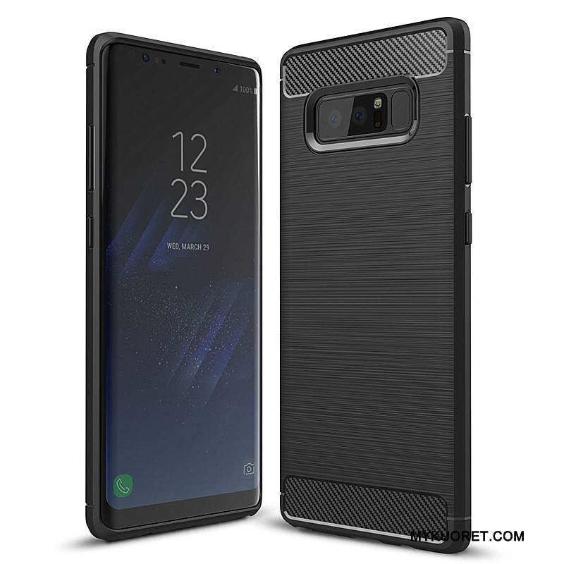 Kuori Samsung Galaxy Note 8 Laukut Kuitu Puhelimen Kuoret, Kotelo Samsung Galaxy Note 8 Silikoni Musta