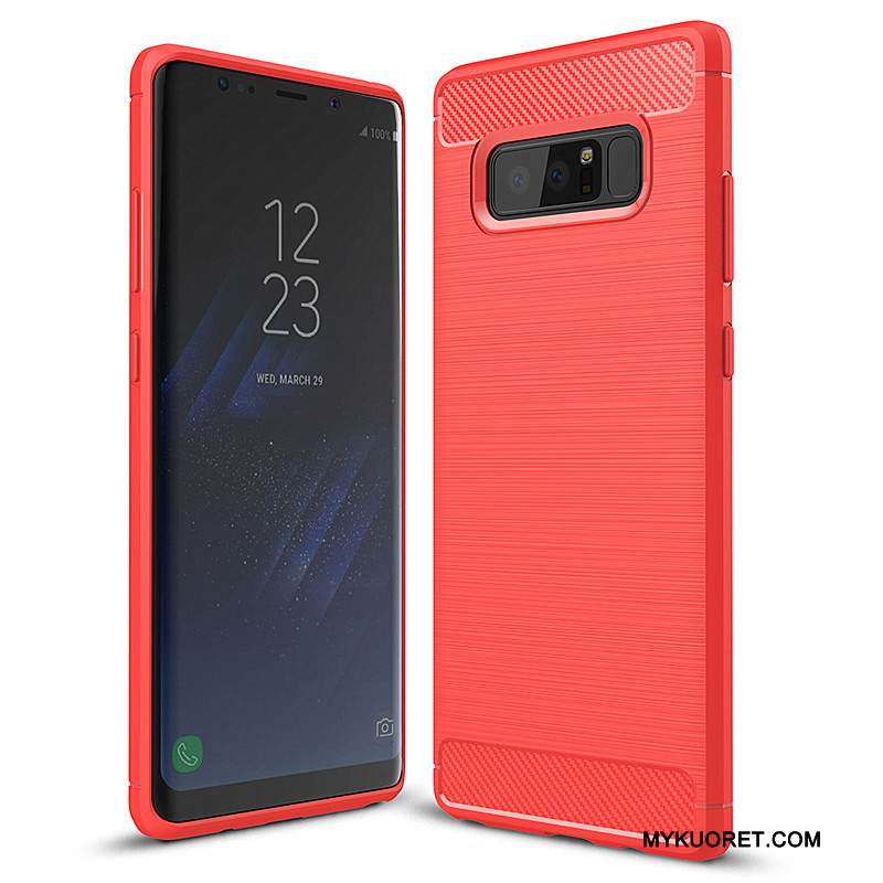 Kuori Samsung Galaxy Note 8 Laukut Kuitu Puhelimen Kuoret, Kotelo Samsung Galaxy Note 8 Silikoni Musta