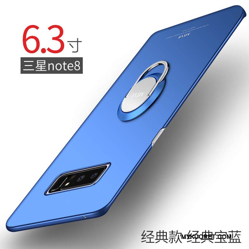 Kuori Samsung Galaxy Note 8 Laukut Musta Pesty Suede, Kotelo Samsung Galaxy Note 8 Suojaus Ohut Murtumaton