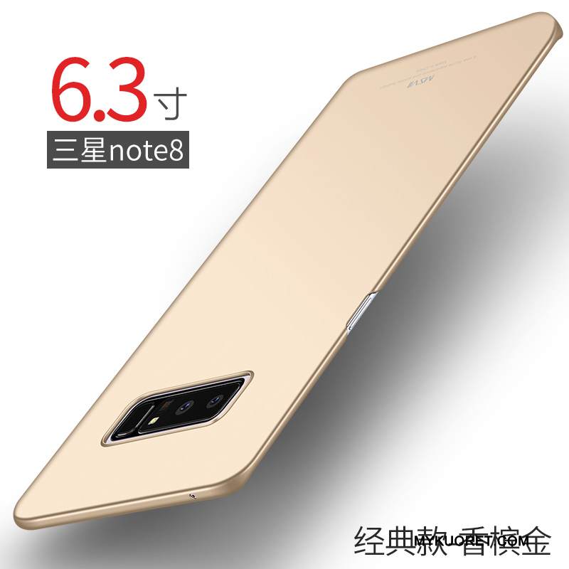 Kuori Samsung Galaxy Note 8 Laukut Musta Pesty Suede, Kotelo Samsung Galaxy Note 8 Suojaus Ohut Murtumaton