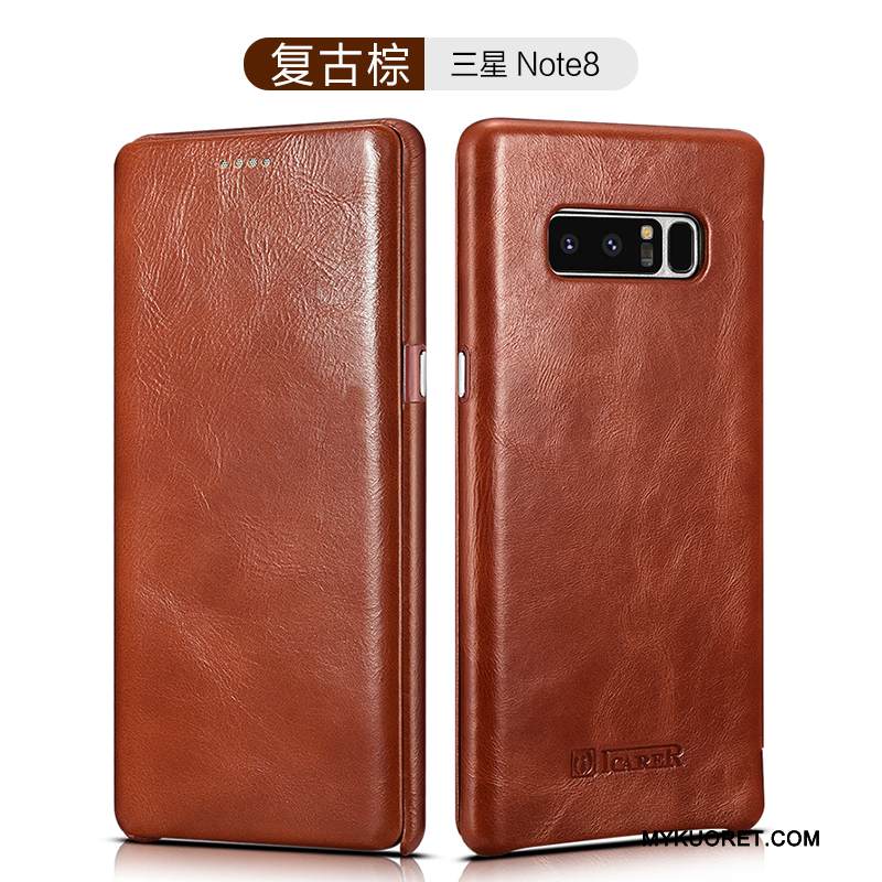 Kuori Samsung Galaxy Note 8 Laukut Puhelimen Kuoret Liiketoiminta, Kotelo Samsung Galaxy Note 8 Nahka