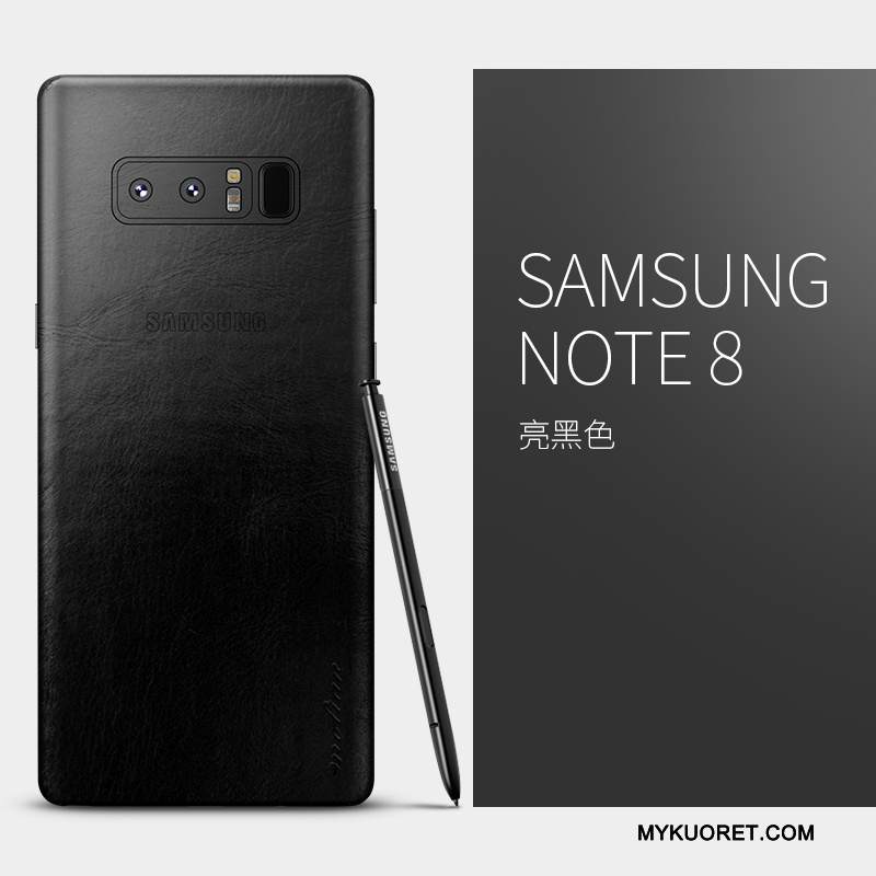 Kuori Samsung Galaxy Note 8 Laukut Puhelimen Kuoret Oranssi, Kotelo Samsung Galaxy Note 8 Nahka Ohut Ultra