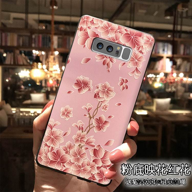 Kuori Samsung Galaxy Note 8 Laukut Ripustettavat Koristeet Puhelimen Kuoret, Kotelo Samsung Galaxy Note 8 Silikoni Ihana Murtumaton