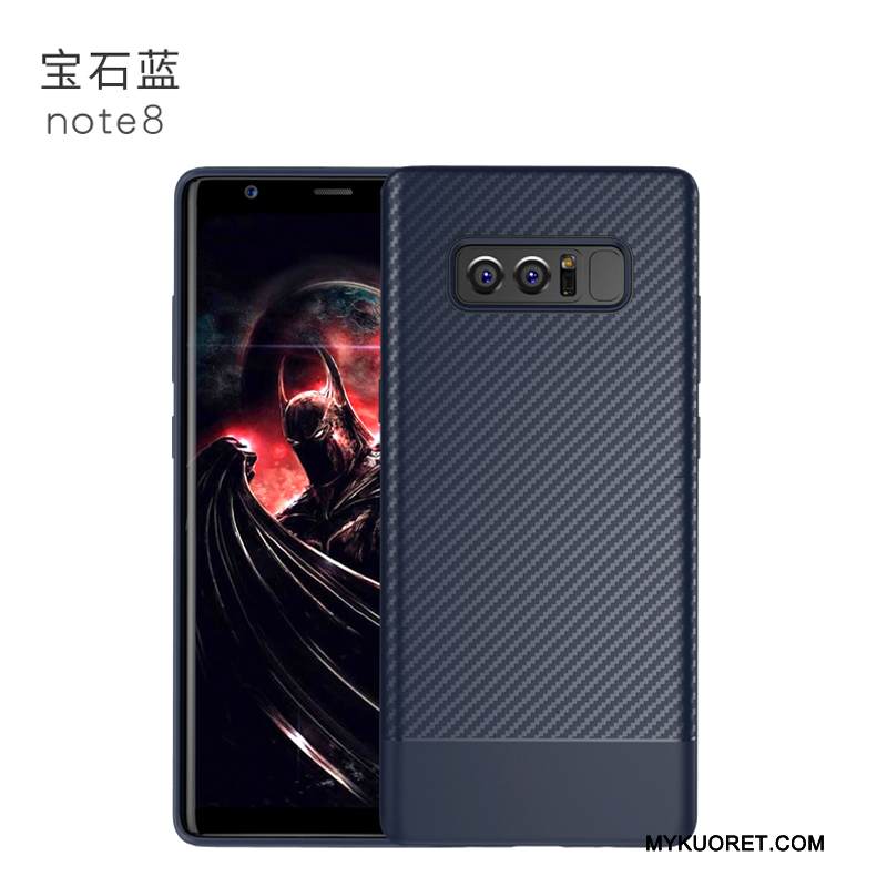 Kuori Samsung Galaxy Note 8 Laukut Trendi Puhelimen Kuoret, Kotelo Samsung Galaxy Note 8 Silikoni Musta Murtumaton