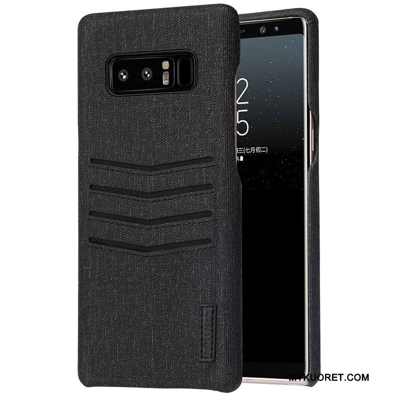 Kuori Samsung Galaxy Note 8 Luova Murtumaton Puhelimen Kuoret, Kotelo Samsung Galaxy Note 8 Suojaus Musta Kortti