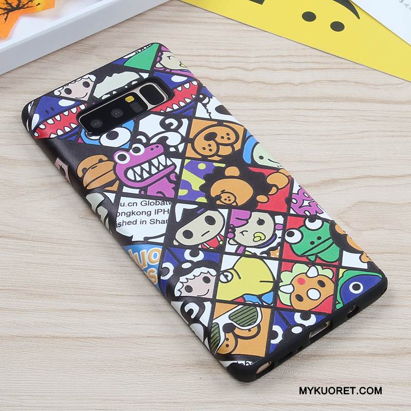 Kuori Samsung Galaxy Note 8 Luova Puhelimen Kuoret Persoonallisuus, Kotelo Samsung Galaxy Note 8 Silikoni Tummansininen