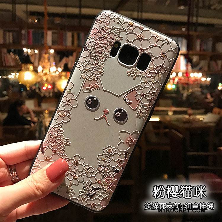 Kuori Samsung Galaxy Note 8 Monivärinen Pesty Suede Puhelimen Kuoret, Kotelo Samsung Galaxy Note 8 Kohokuviointi Musta