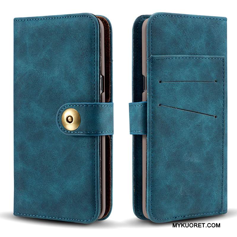 Kuori Samsung Galaxy Note 8 Nahka Vesimeloni Oranssi, Kotelo Samsung Galaxy Note 8 Kuoret Punainen Magneettinen