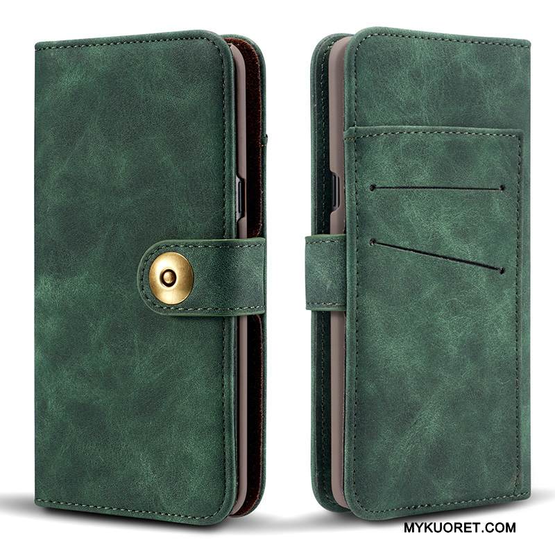 Kuori Samsung Galaxy Note 8 Nahka Vesimeloni Oranssi, Kotelo Samsung Galaxy Note 8 Kuoret Punainen Magneettinen