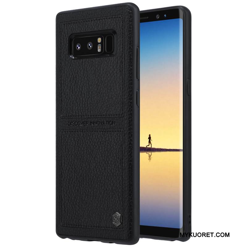Kuori Samsung Galaxy Note 8 Pehmeä Neste Liiketoiminta Kova, Kotelo Samsung Galaxy Note 8 Suojaus Kulta Murtumaton