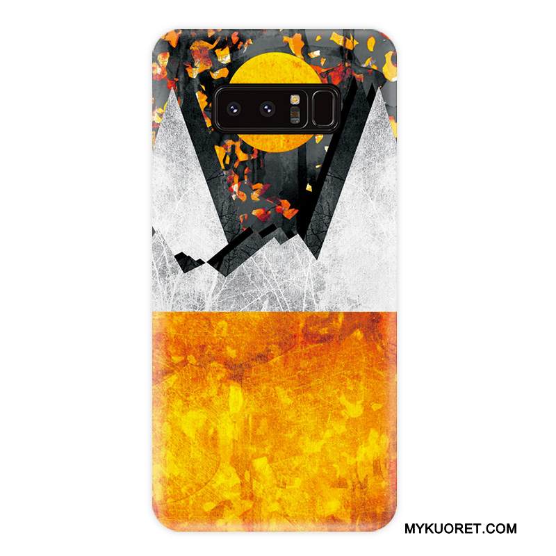 Kuori Samsung Galaxy Note 8 Pehmeä Neste Murtumaton Tide-brändi, Kotelo Samsung Galaxy Note 8 Laukut Pesty Suede Persoonallisuus