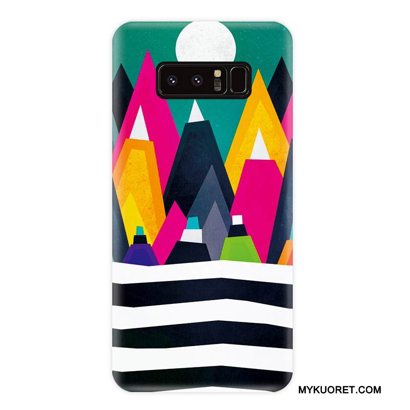 Kuori Samsung Galaxy Note 8 Pehmeä Neste Murtumaton Tide-brändi, Kotelo Samsung Galaxy Note 8 Laukut Pesty Suede Persoonallisuus