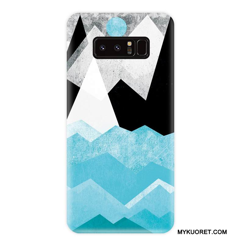 Kuori Samsung Galaxy Note 8 Pehmeä Neste Murtumaton Tide-brändi, Kotelo Samsung Galaxy Note 8 Laukut Pesty Suede Persoonallisuus