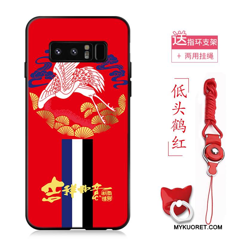 Kuori Samsung Galaxy Note 8 Pehmeä Neste Puhelimen Kuoret Nosturi, Kotelo Samsung Galaxy Note 8 Silikoni Murtumaton