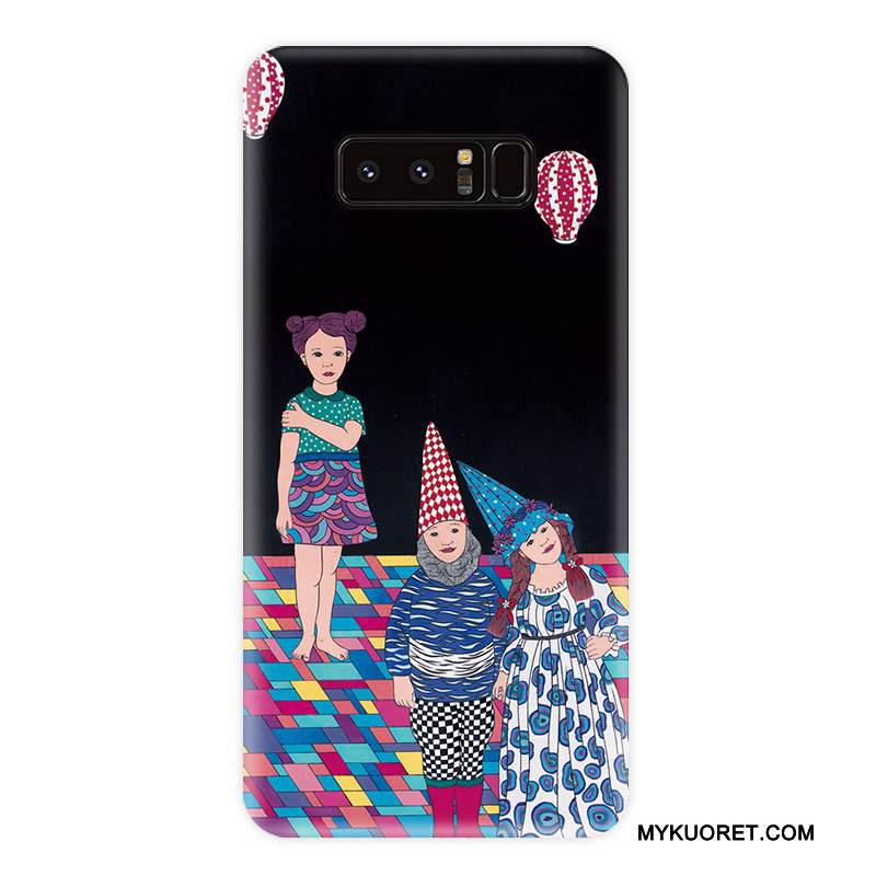 Kuori Samsung Galaxy Note 8 Pehmeä Neste Tuuli Raita, Kotelo Samsung Galaxy Note 8 Suojaus Kukka Puhelimen Kuoret