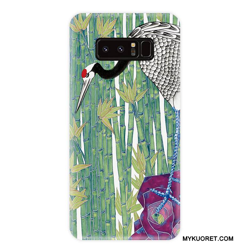 Kuori Samsung Galaxy Note 8 Pehmeä Neste Tuuli Raita, Kotelo Samsung Galaxy Note 8 Suojaus Kukka Puhelimen Kuoret